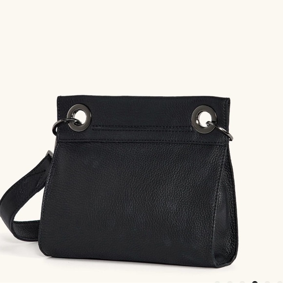 Hammitt Black Crossbody Bag with gun metal hardware Accents - Picture 3 of 13